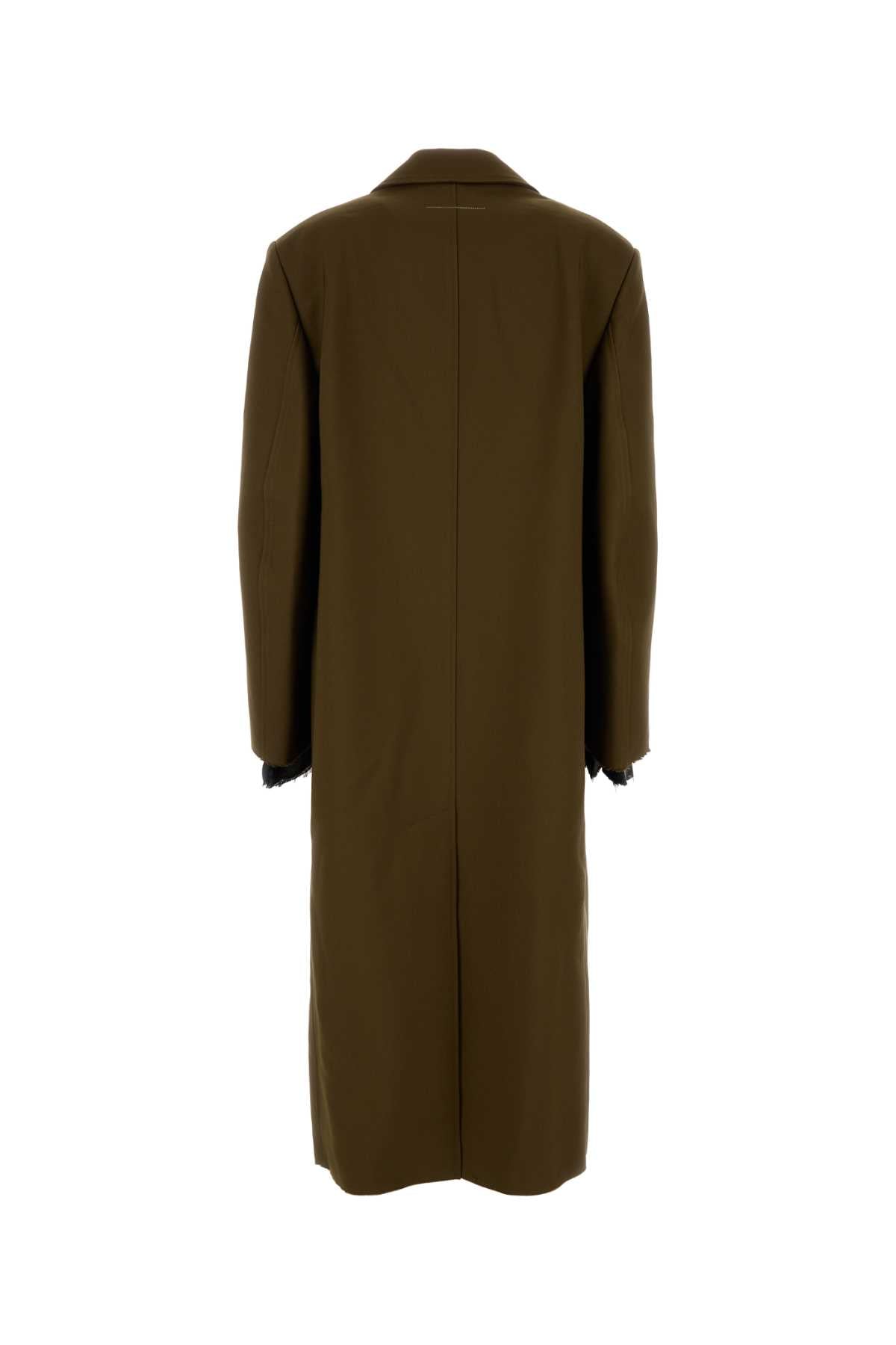 Mud Polyester Coat Khaki Cappotti