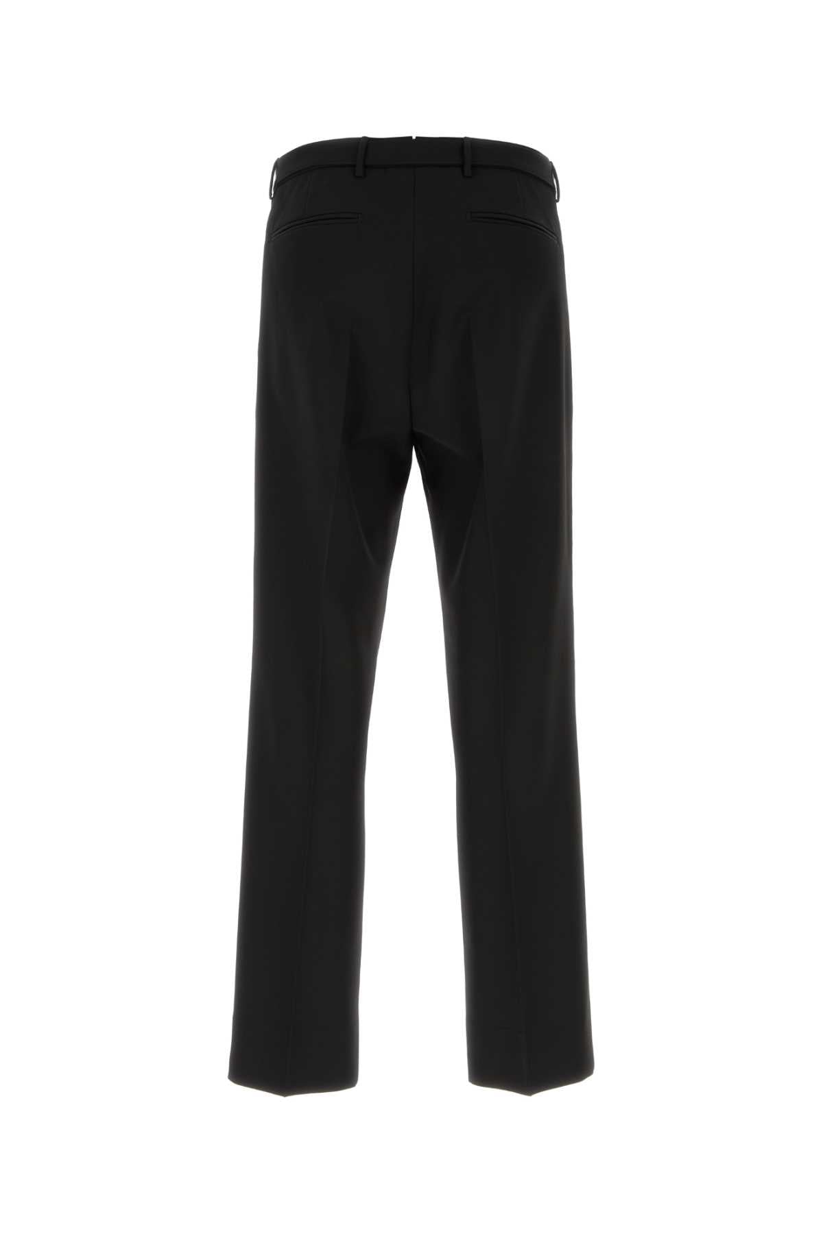 Black Wool Pant Nero Pantaloni