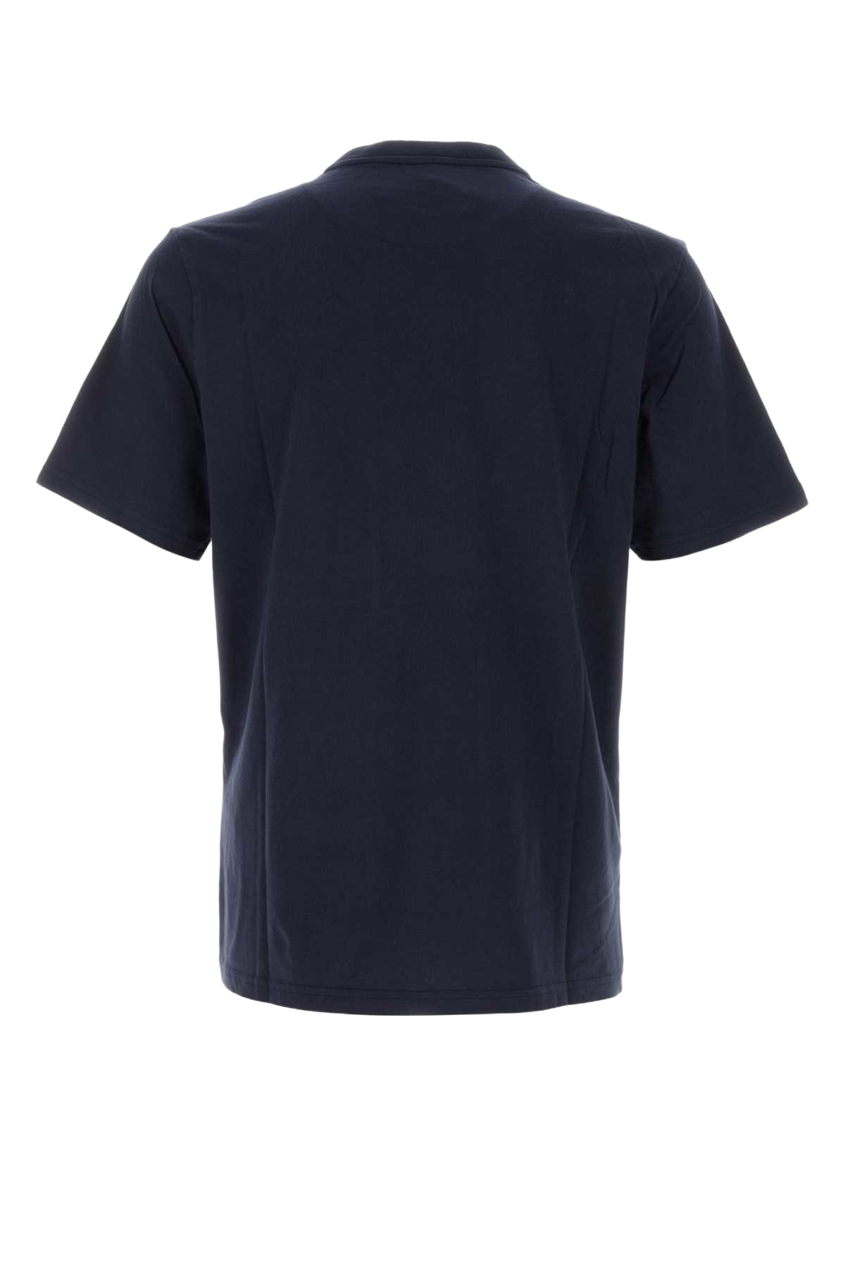 Dark Blue Cotton T-Shirt A7cb Exterior