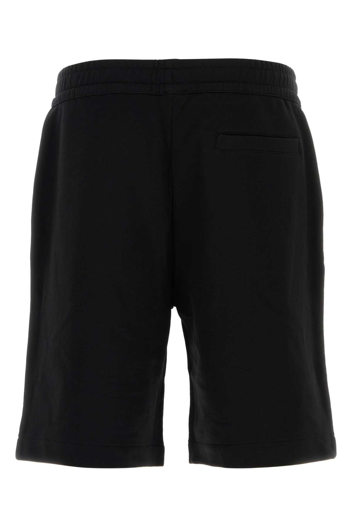 Black Cotton Bermuda Shorts Exterior