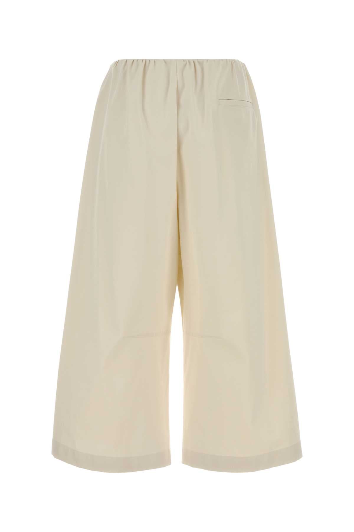 Ivory Exterior: Cotton Silk Pantaloni
