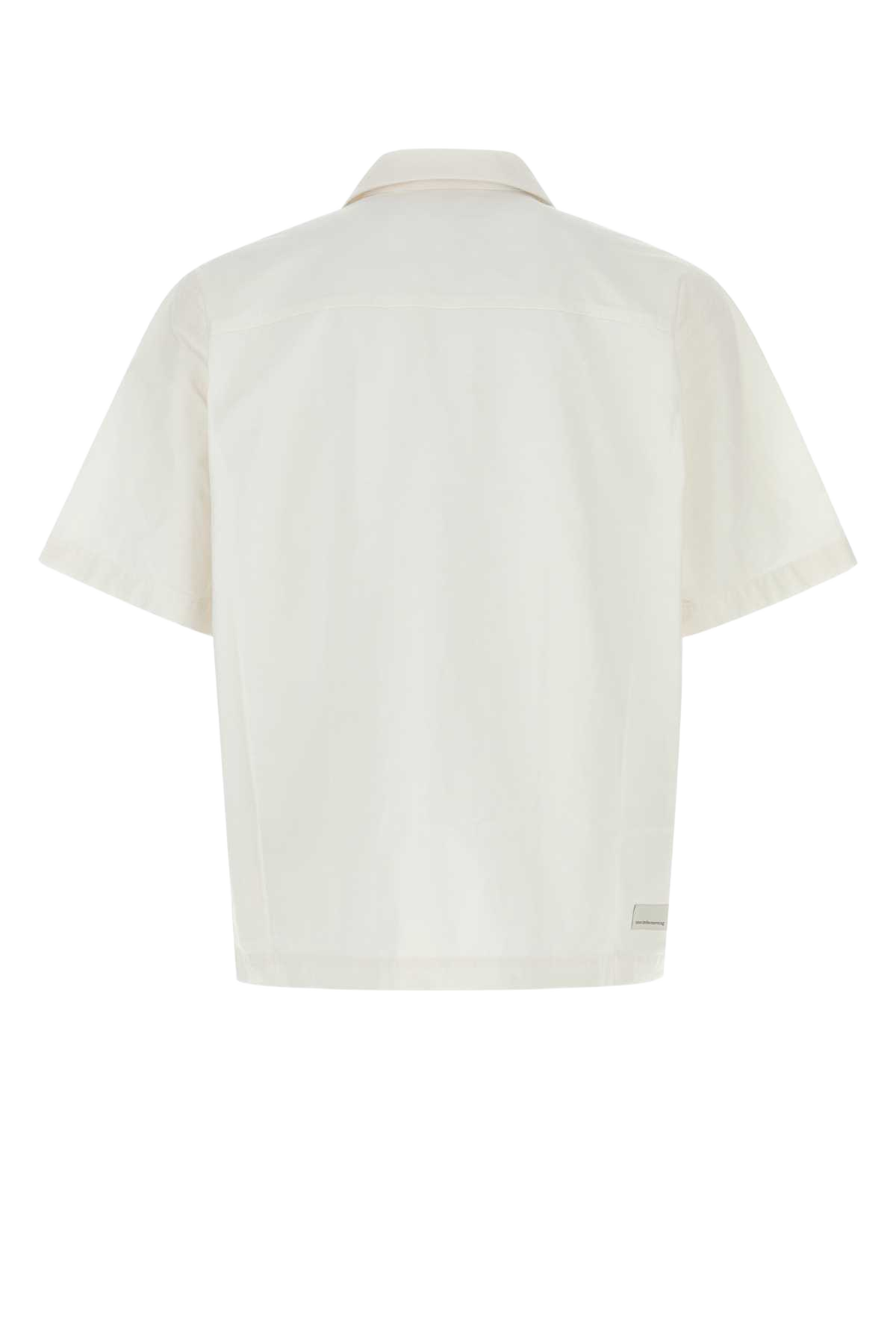 White Cotton Shirt Bianco Exterior: Camicie