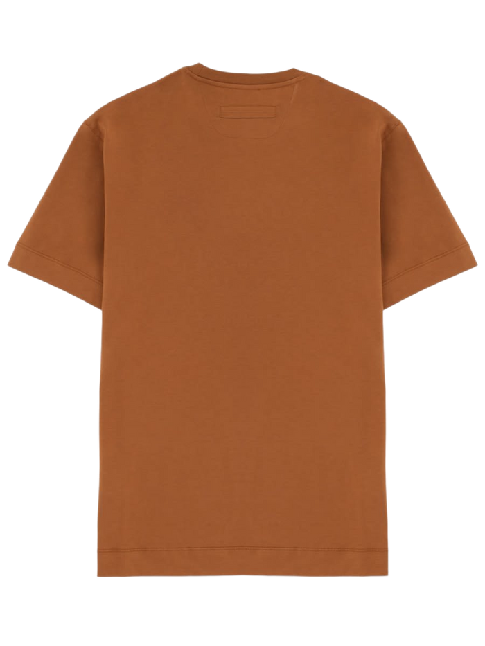 T-Shirt With Logo Brown Cotton T-shirts