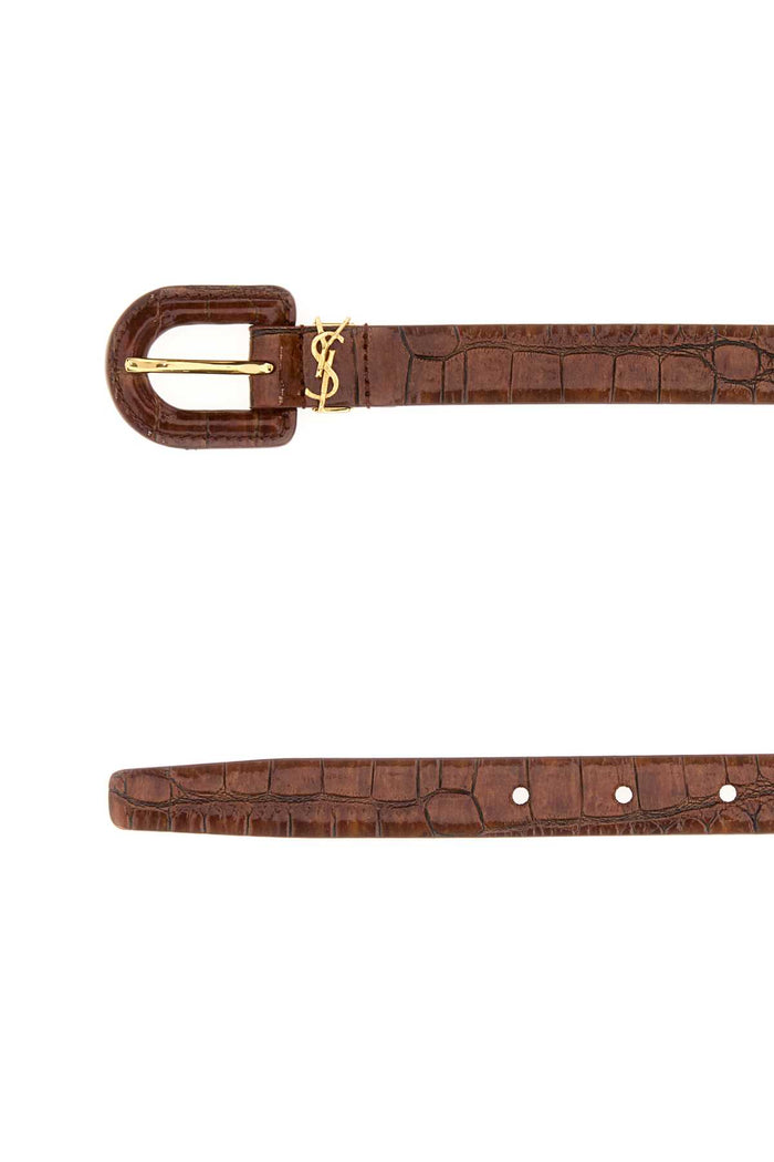 Brown Leather Belt Vegetalbrown Cinture