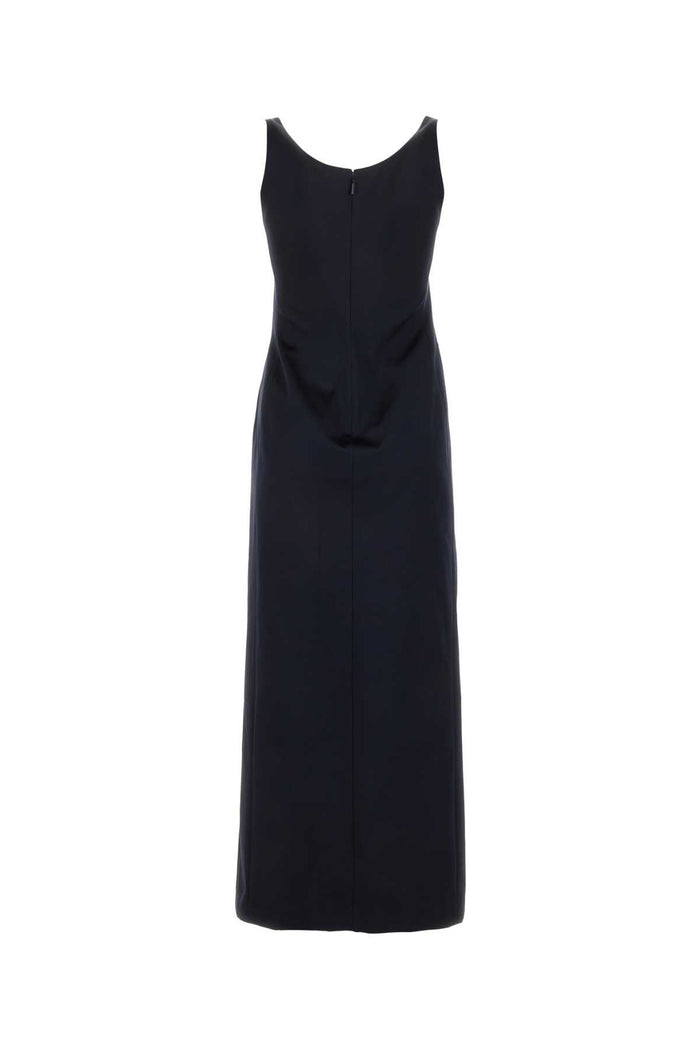 Midnight Blue Satin Dress Darknavy Abiti