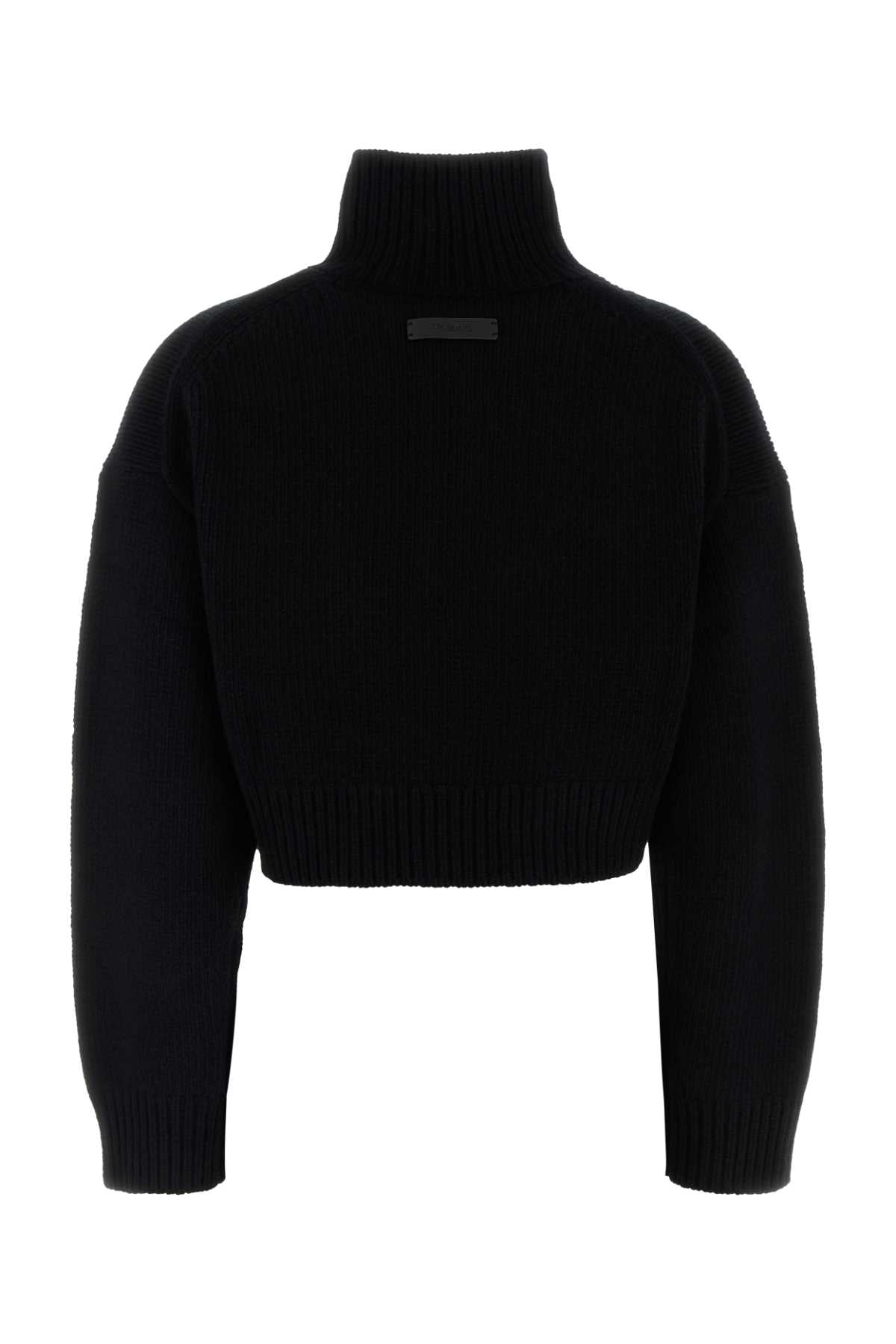 Black Wool Blend Sonore Sweater Exterior: Cashmere Maglieria