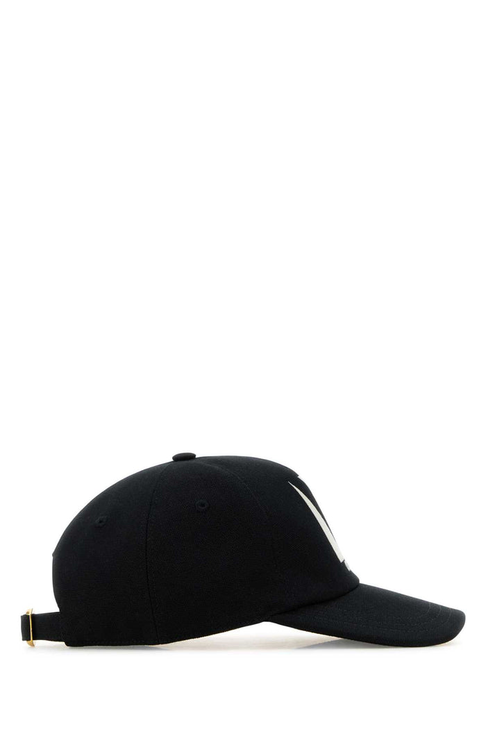 Black Cotton Baseball Cap Neroavorio Cappelli