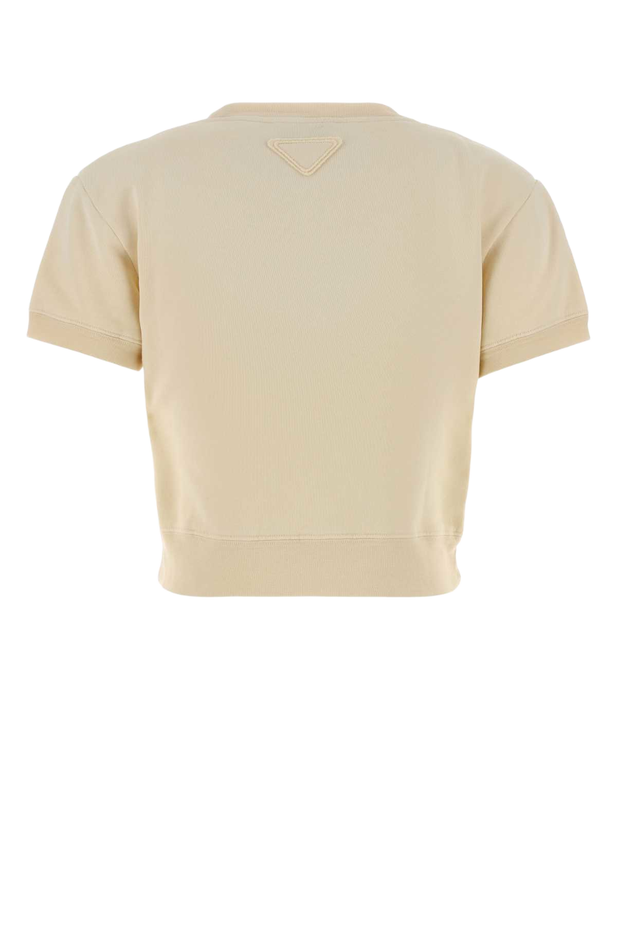 Pastel Yellow Cotton T-Shirt Giallo Exterior