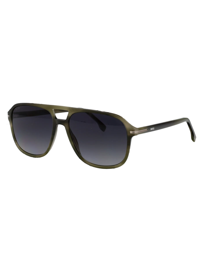 Boss 1751-S 6ak Green Horn Acetate Sunglasses