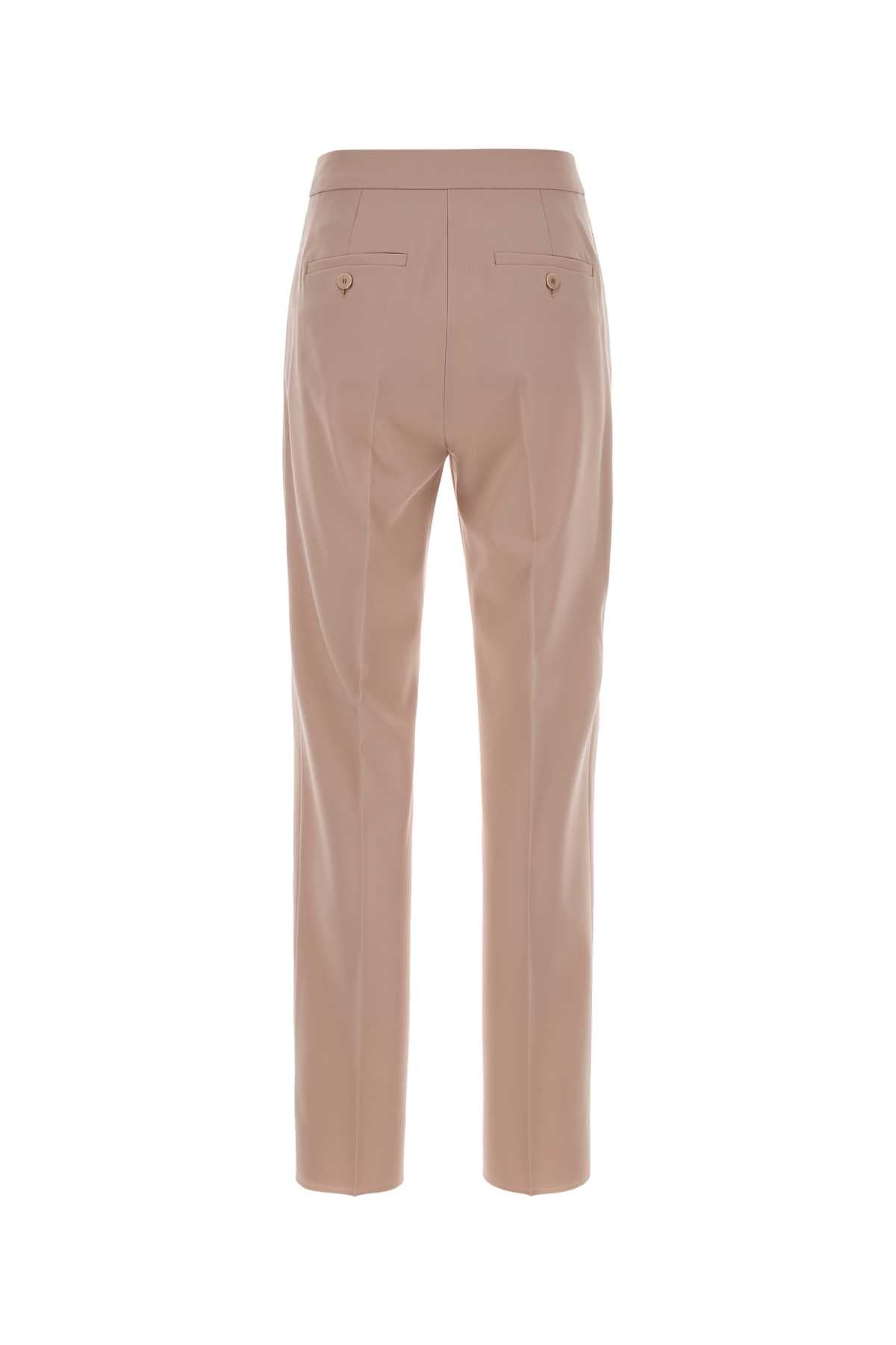 Pink Stretch Wool Ossido Pant Rosa Exterior: Elastane Pantaloni