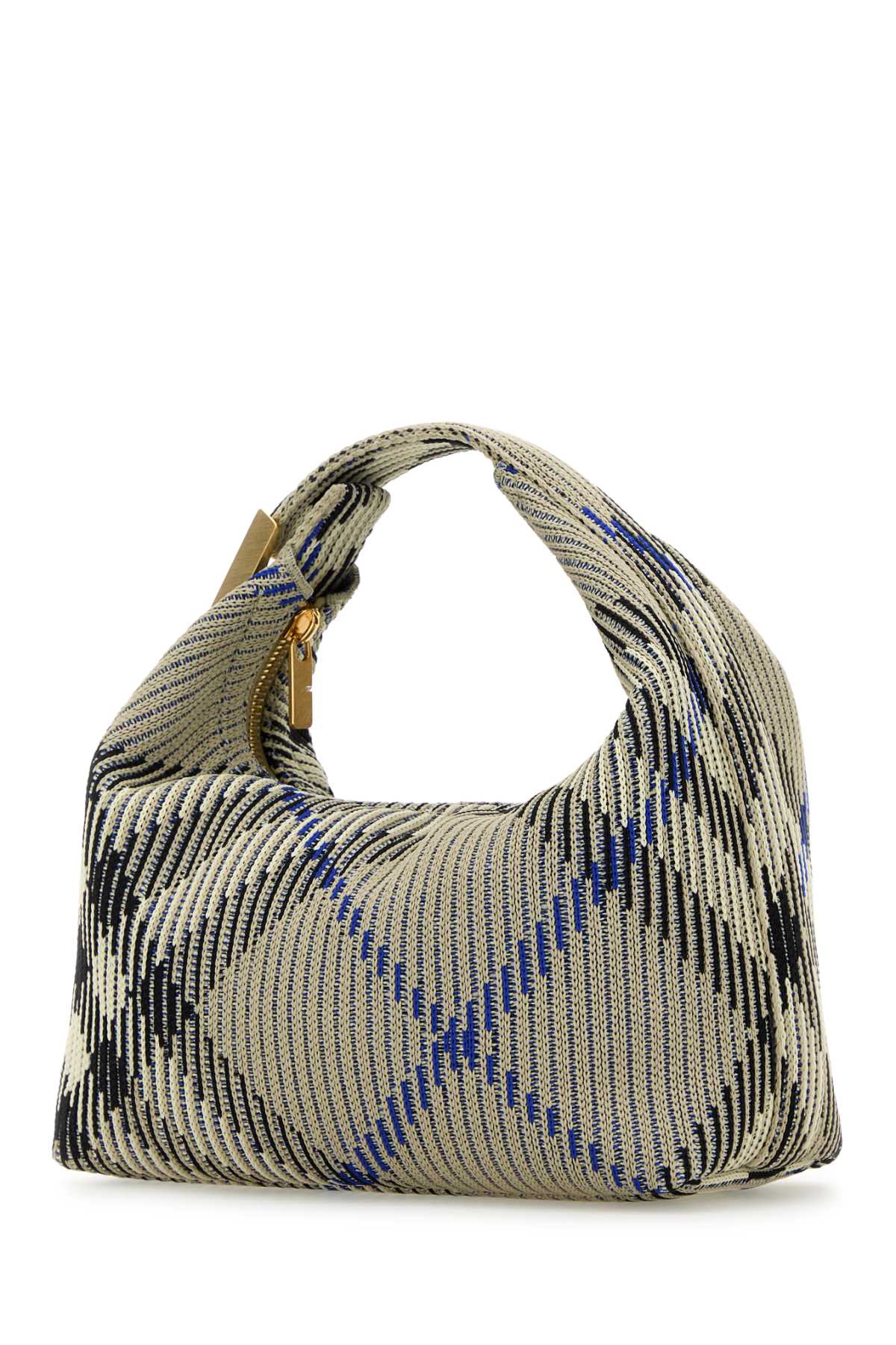 Embroidered Nylon Mini Peg Handbag Lichen Borse A Mano