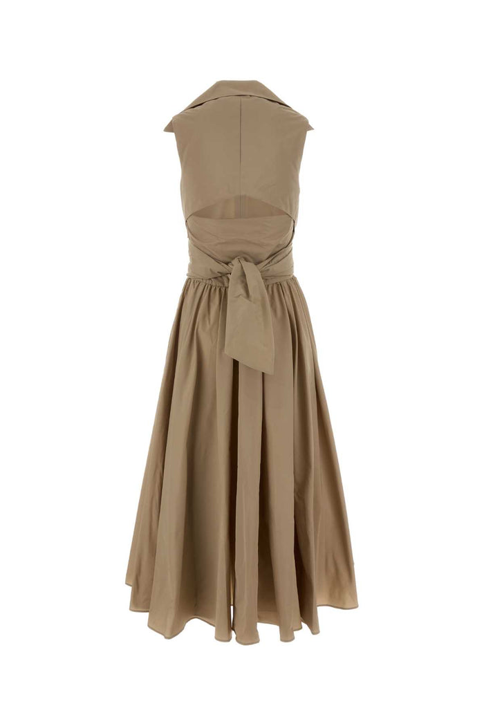 Cappuccino Faille Dress Dune Exterior: Polyester Abiti