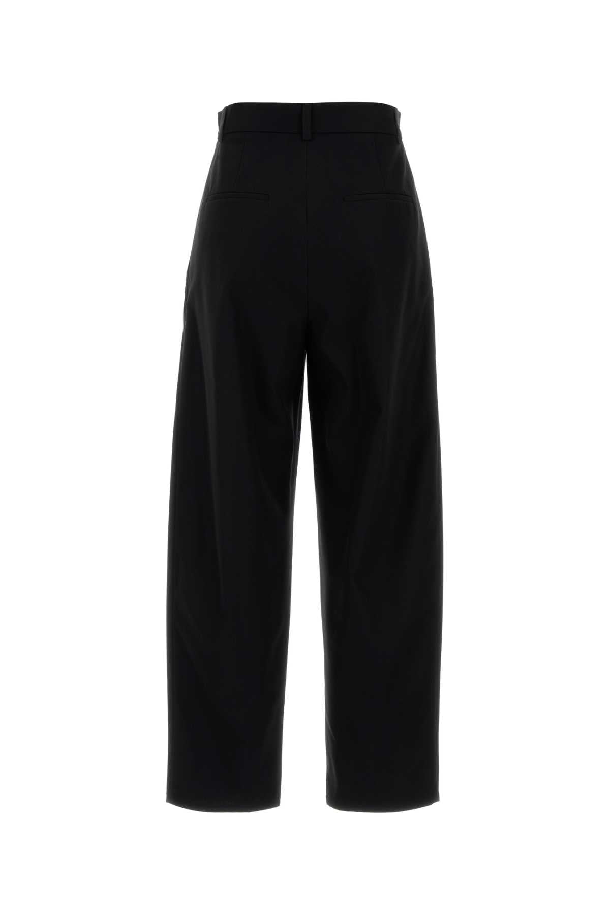 Black Cotton Duomo Pant Nero Exterior: Pantaloni