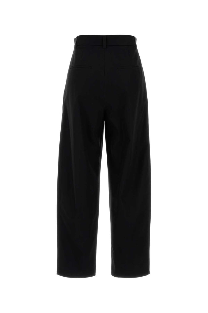 Black Cotton Duomo Pant Nero Exterior: Pantaloni