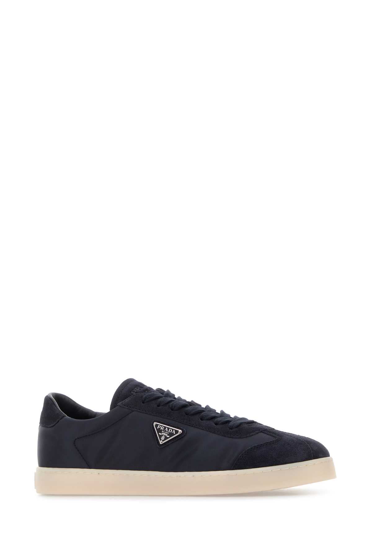 Blu Poliammidericiclata-vitello Sneaker