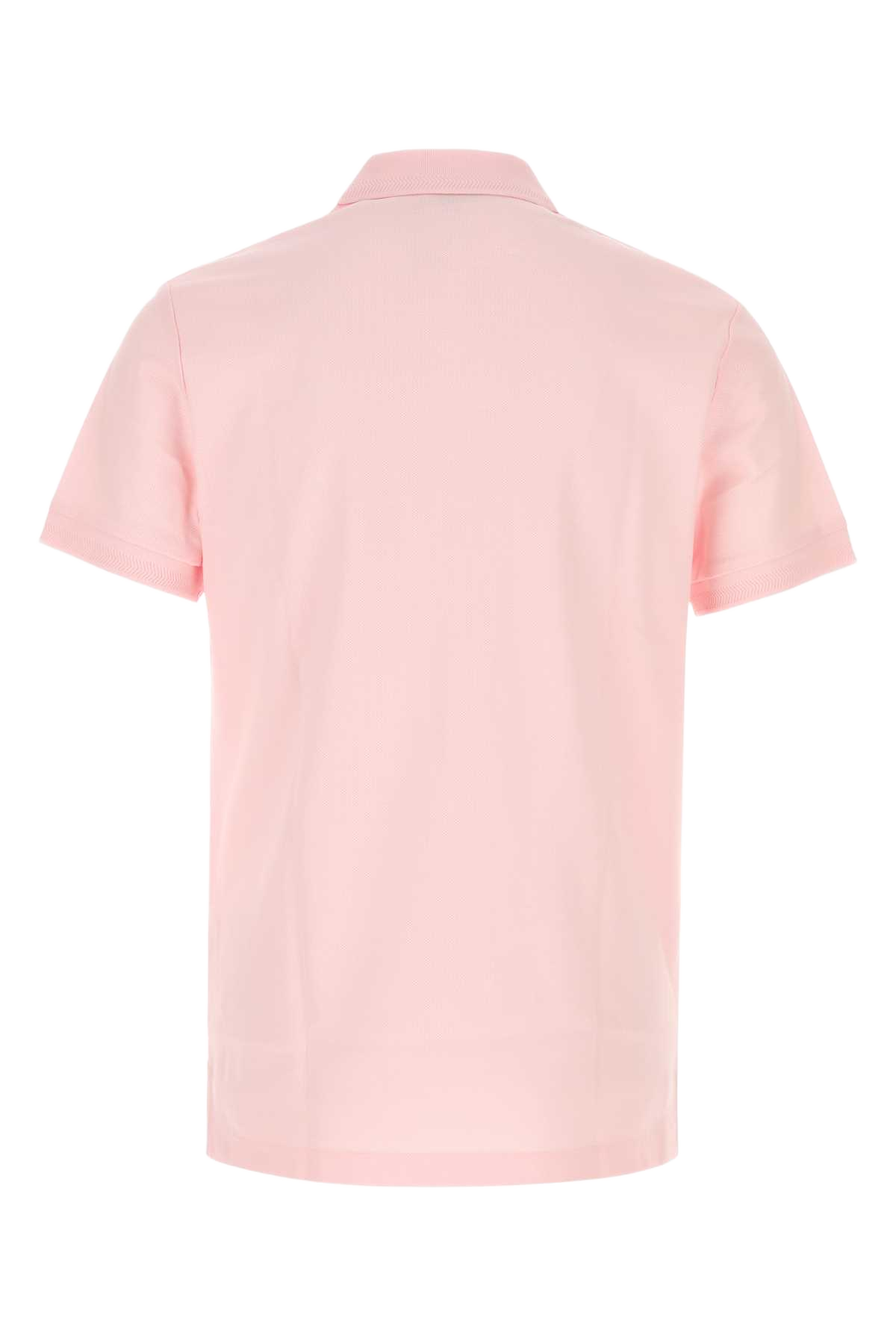 Pink Piquet Polo Shirt Mallowpink Cotton T-shirt