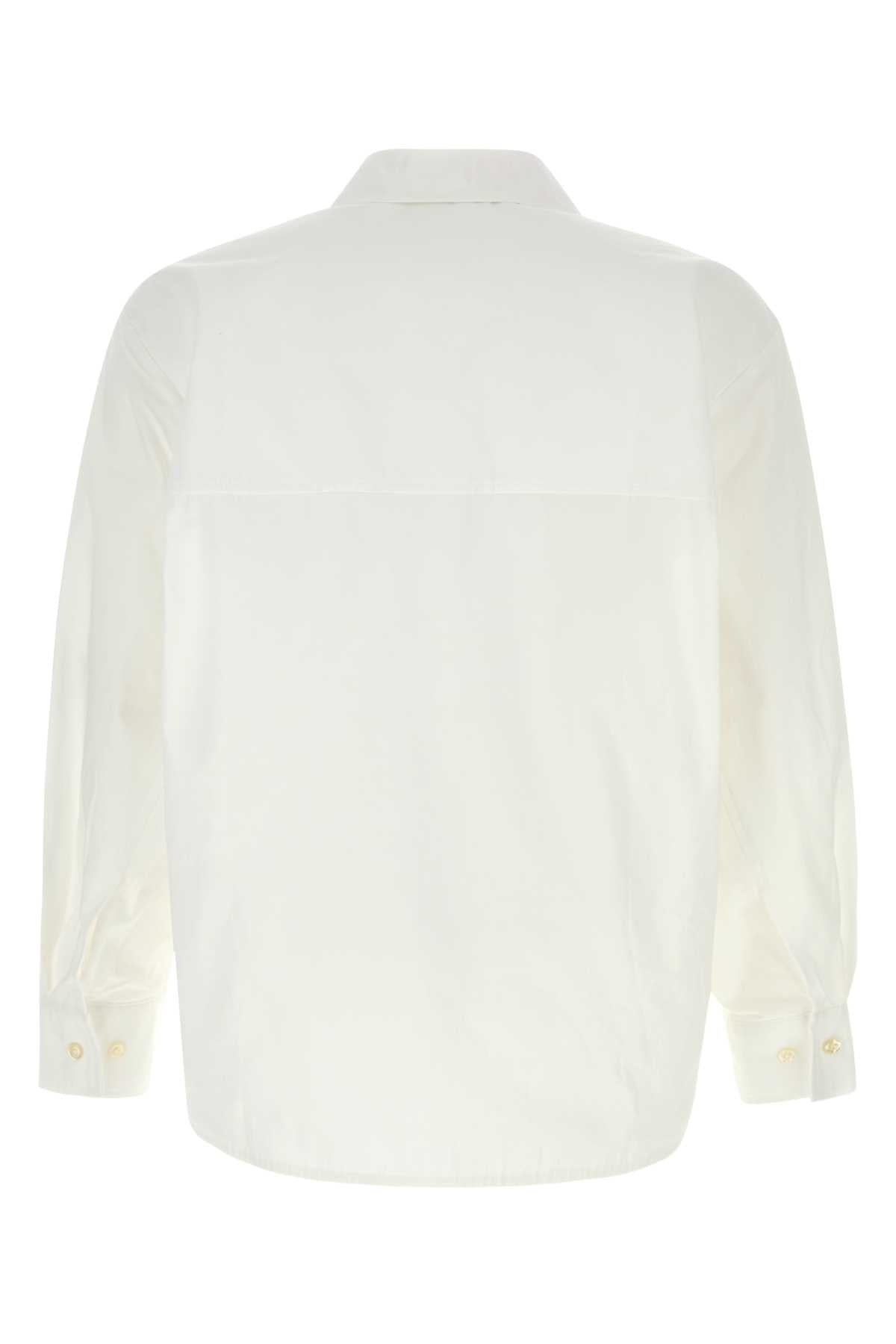 White Poplin Trino Shirt Whitefinepoplin Exterior: Cotton Camicie