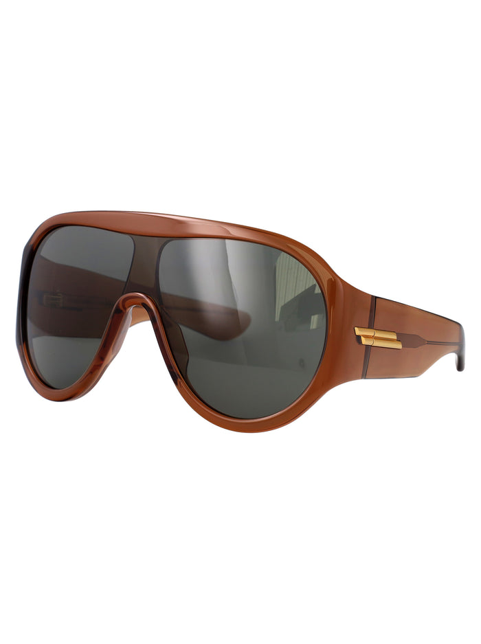 Brown-brown-grey Acetate Sunglasses