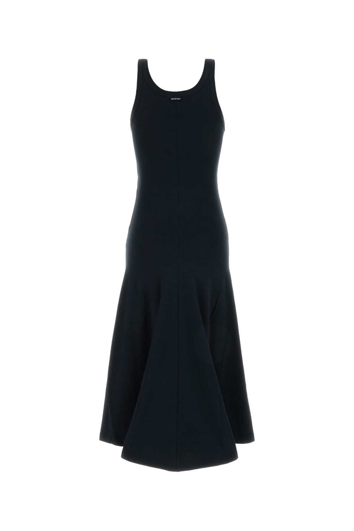 Slate Stretch Cotton Dress Faded Black Exterior: Elastane Abiti