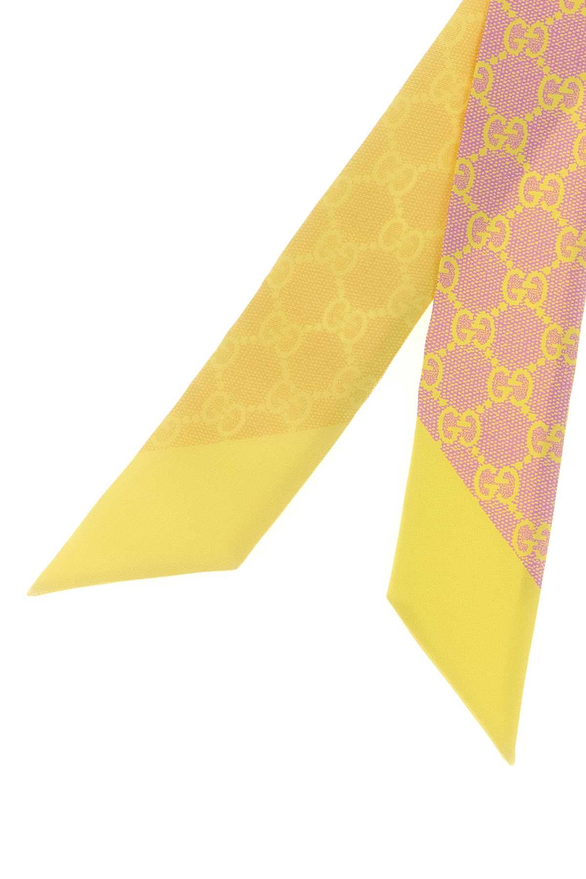 Roseateyellow Silk Fabric Sciarpe E Foulard