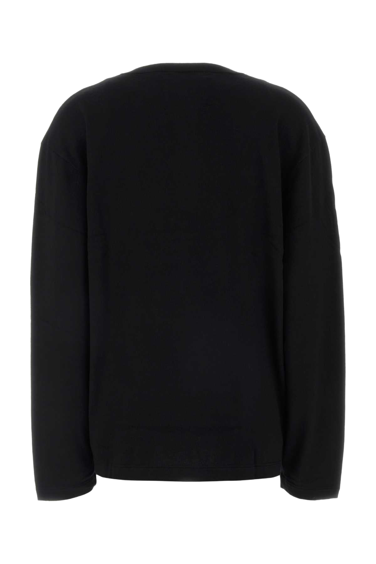 Black Cotton Blend Fatou T-Shirt Raven Exterior: Cashmere Maglieria