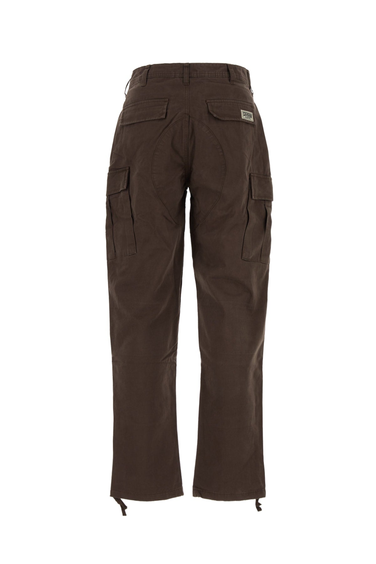 Brown Cotton Pantaloni