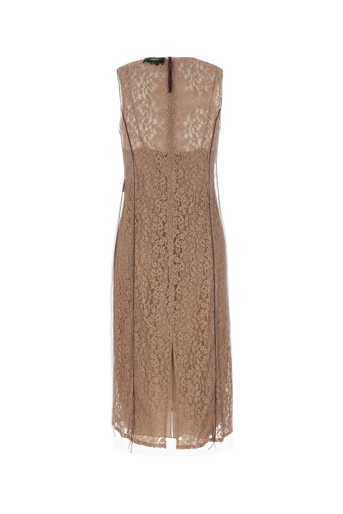 Biscuit Lace Dress Pink Abiti