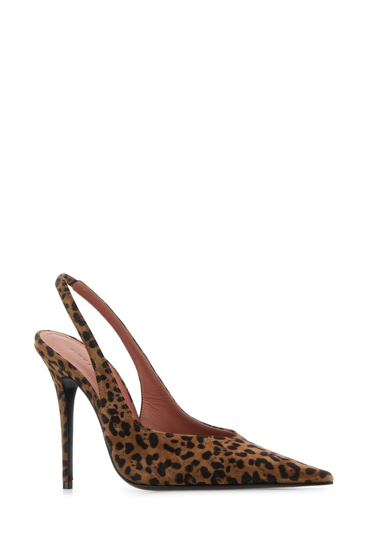 Printed Suede Anok Pumps Leopard105mmsmheel Scarpe Con Tacco