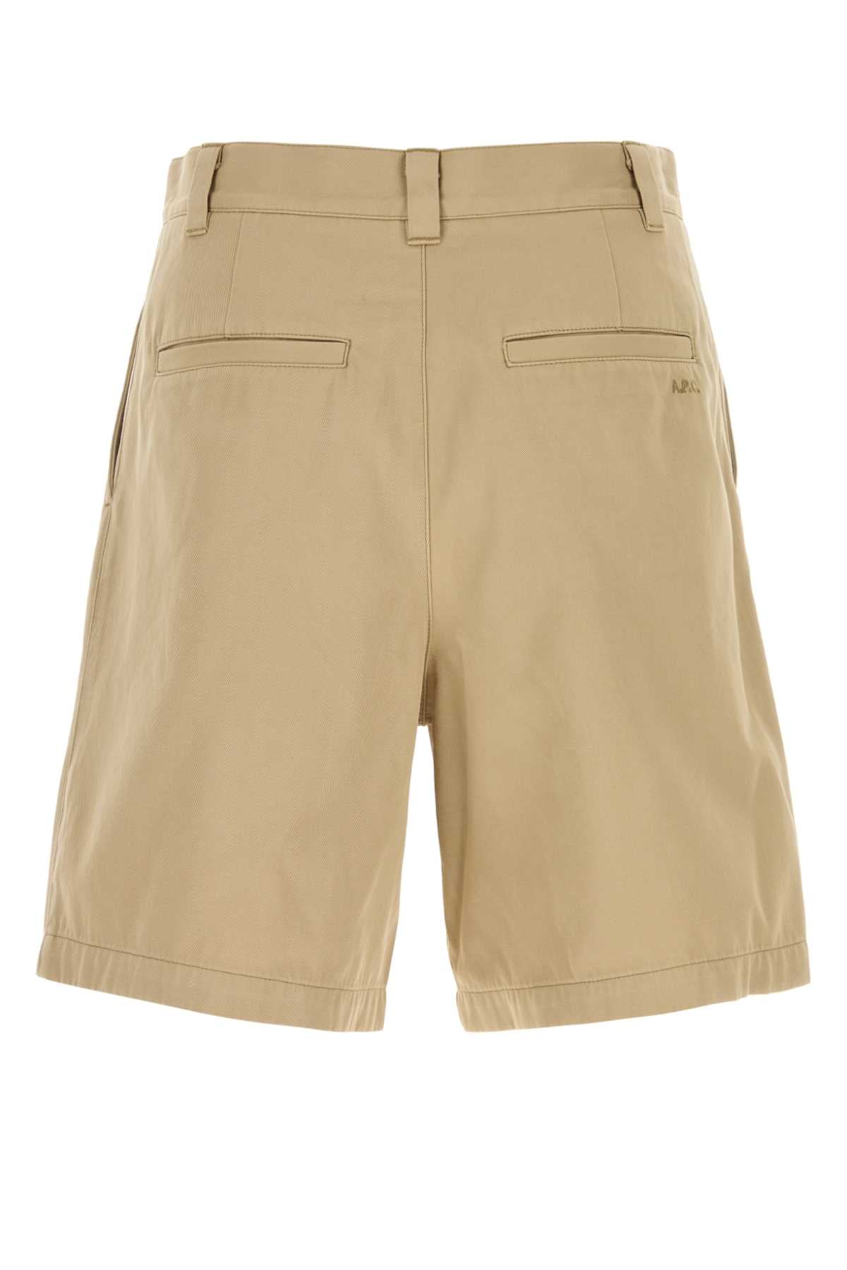 Beige Exterior: Cotton Bermuda