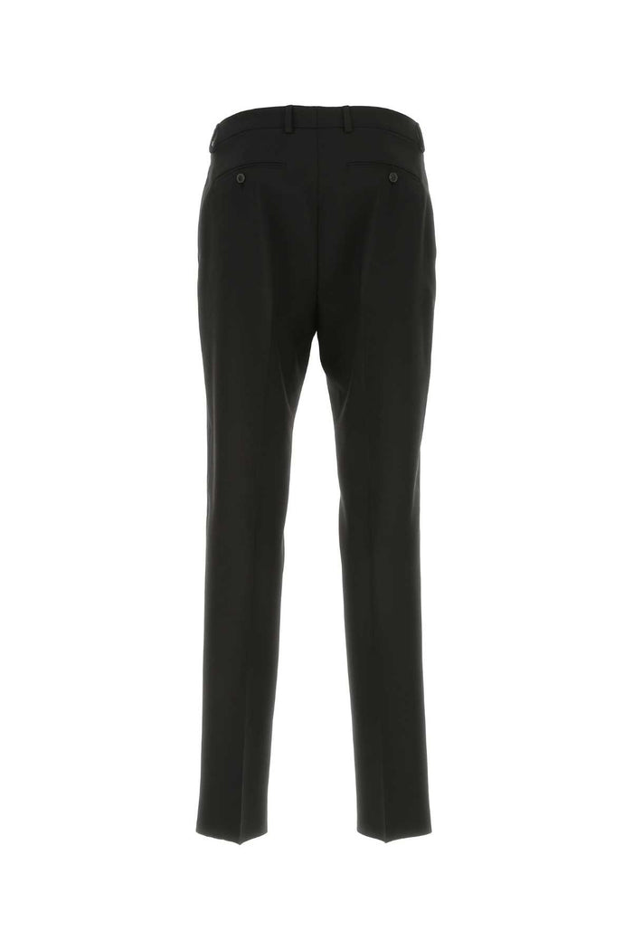 Black Wool Pant 0no Exterior: Virgin Pantaloni