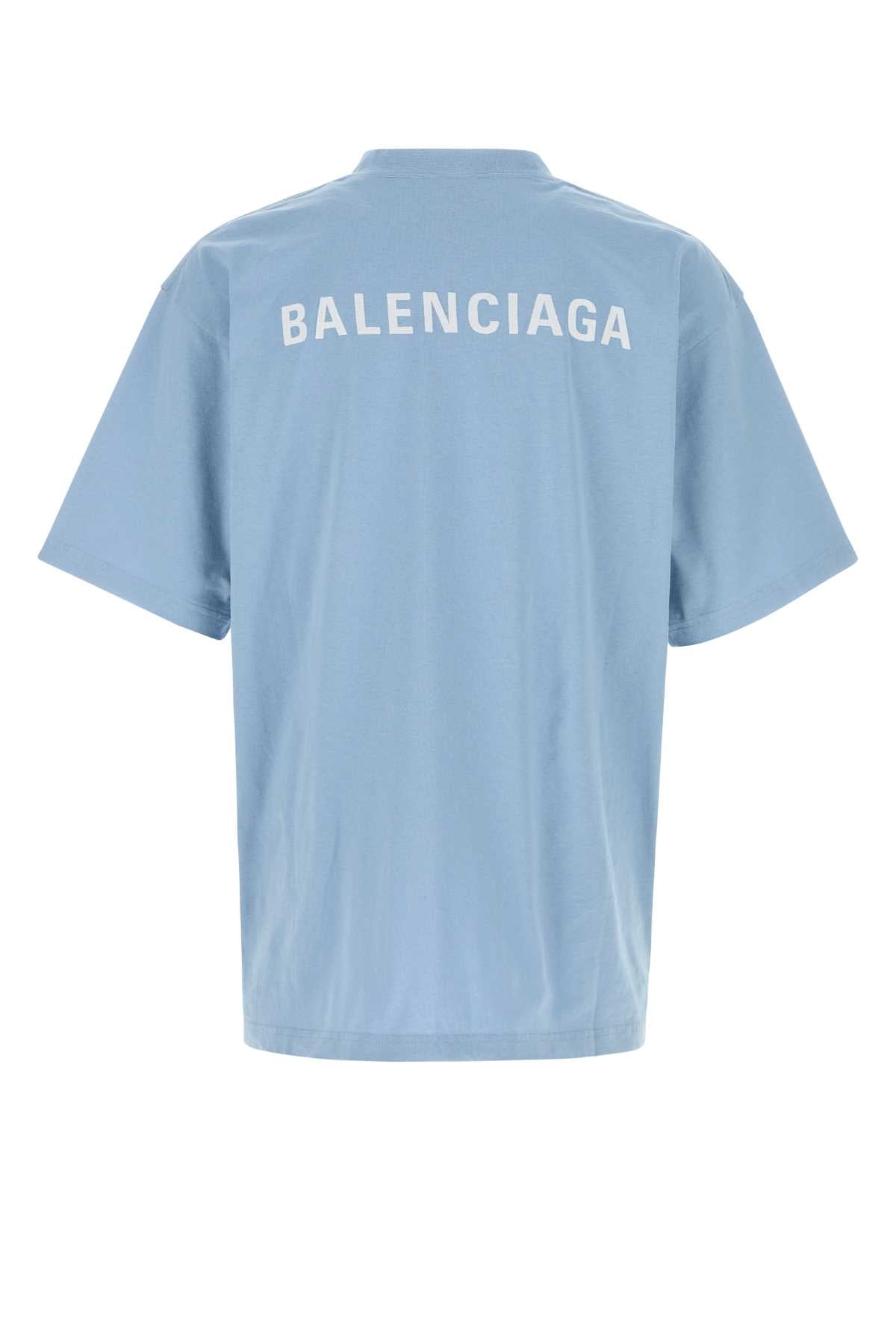 Light Blue/white T Cotton T-shirt