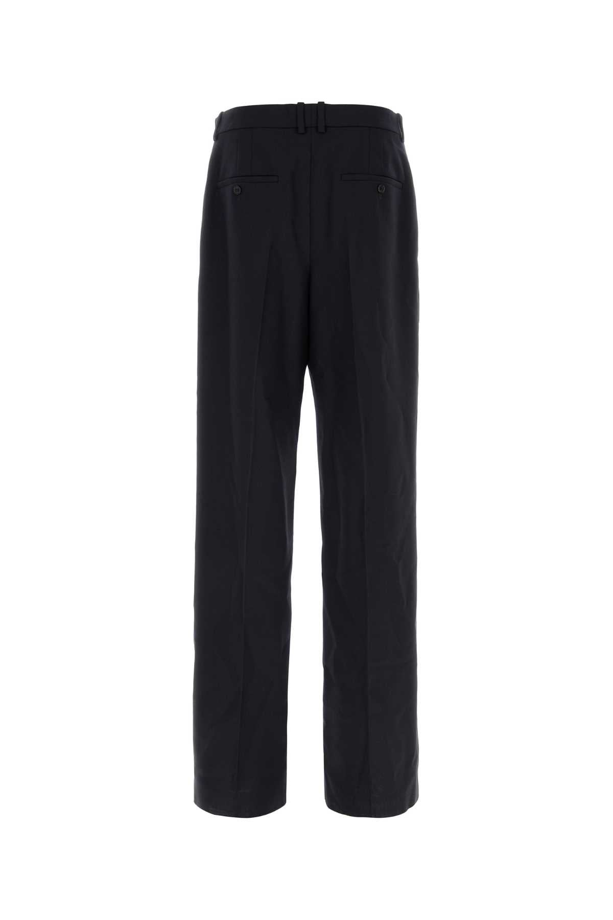 Midnight Blue Wool Pant Marine Exterior: Pantaloni