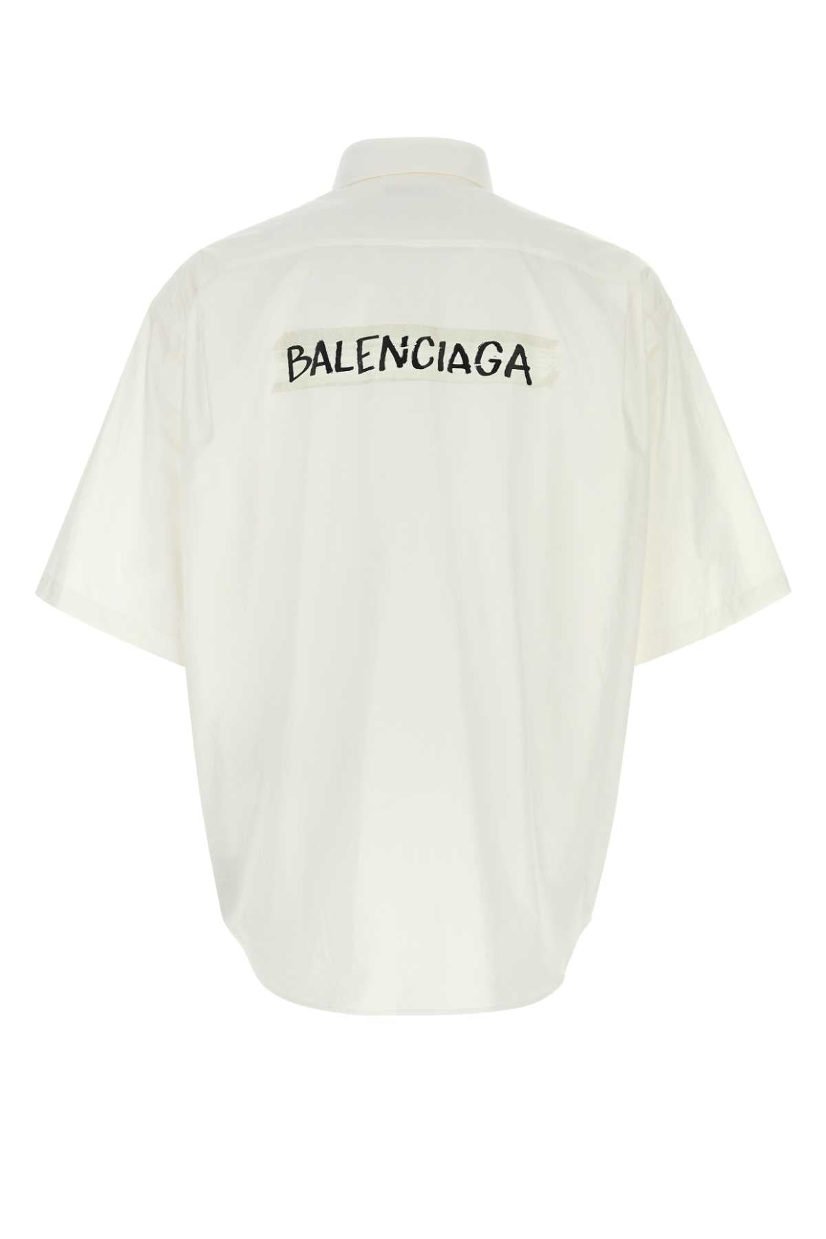 White T Cotton Camicie