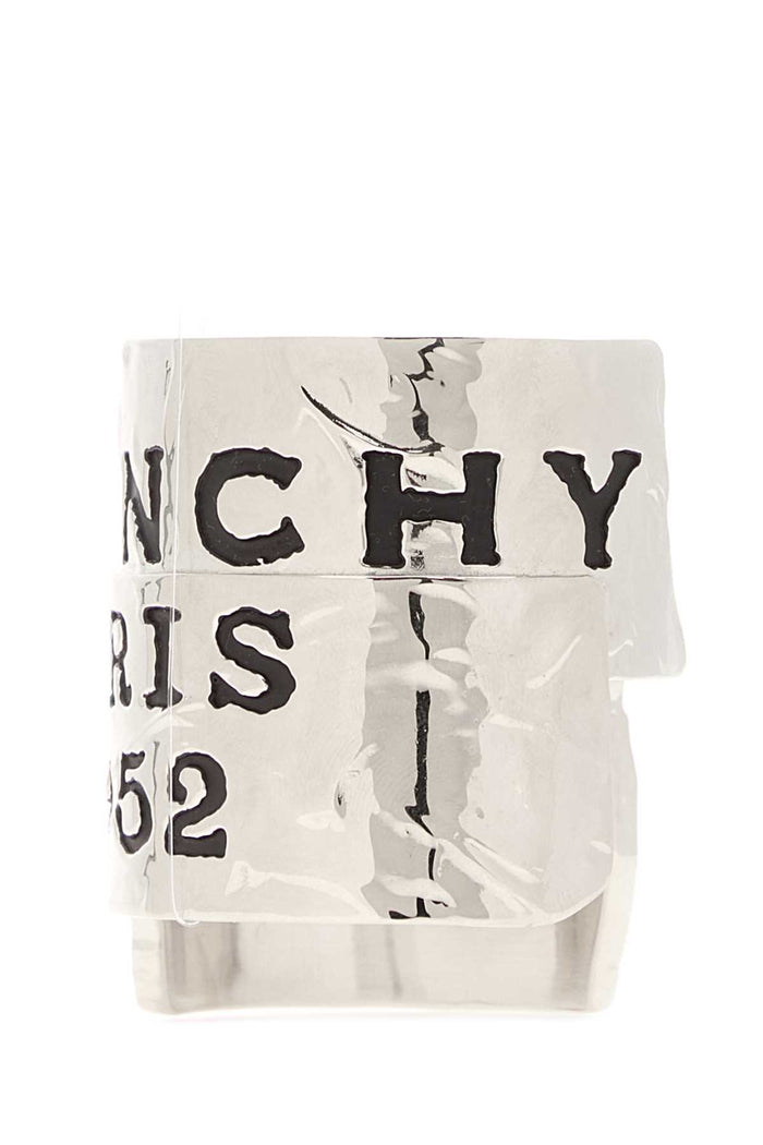 Silver Metal Givenchy Tape Bracelet Anticsilvery Bracciali