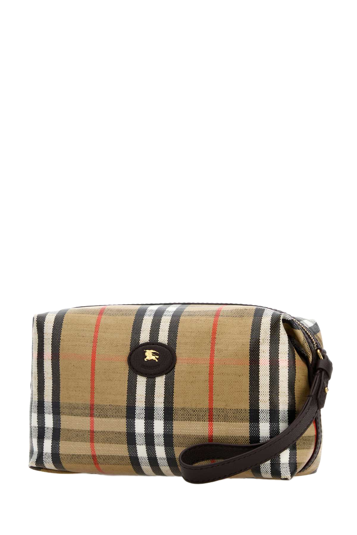 Printed Canvas Beauty Case Sandpeat Cotton Viscose Linen