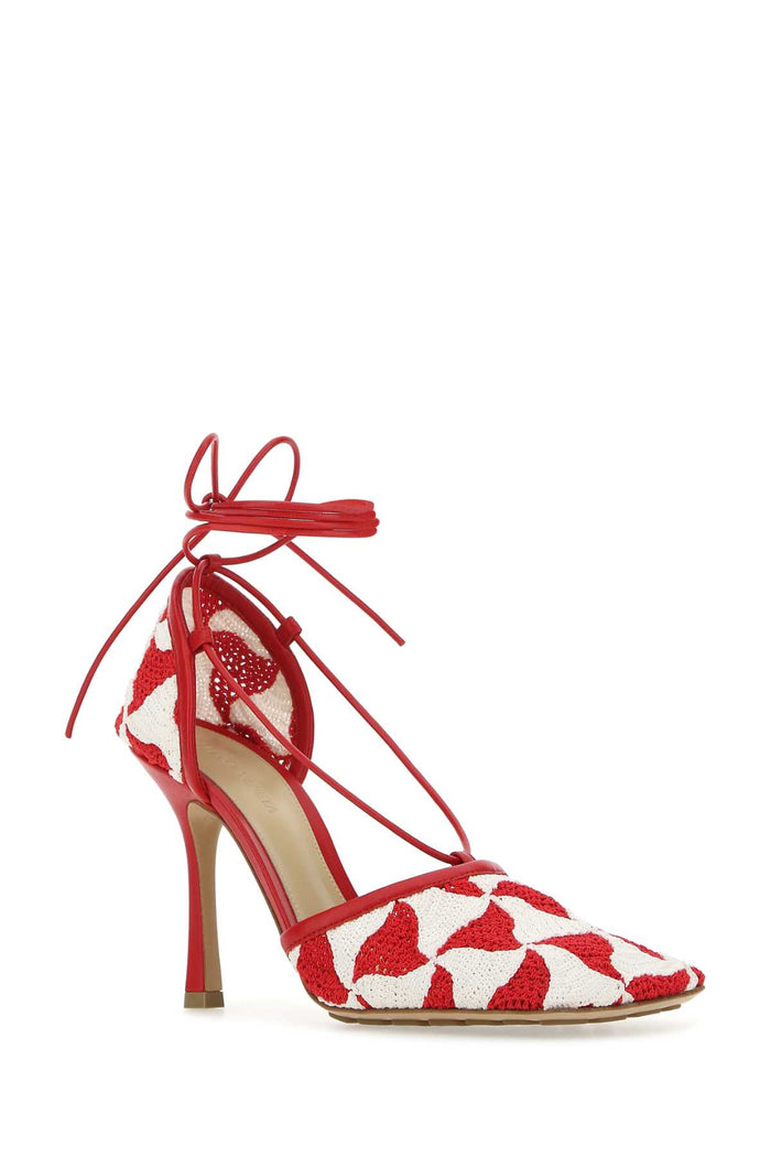 Two-Tone Stretch Crochet Sandals 8959 Sandali