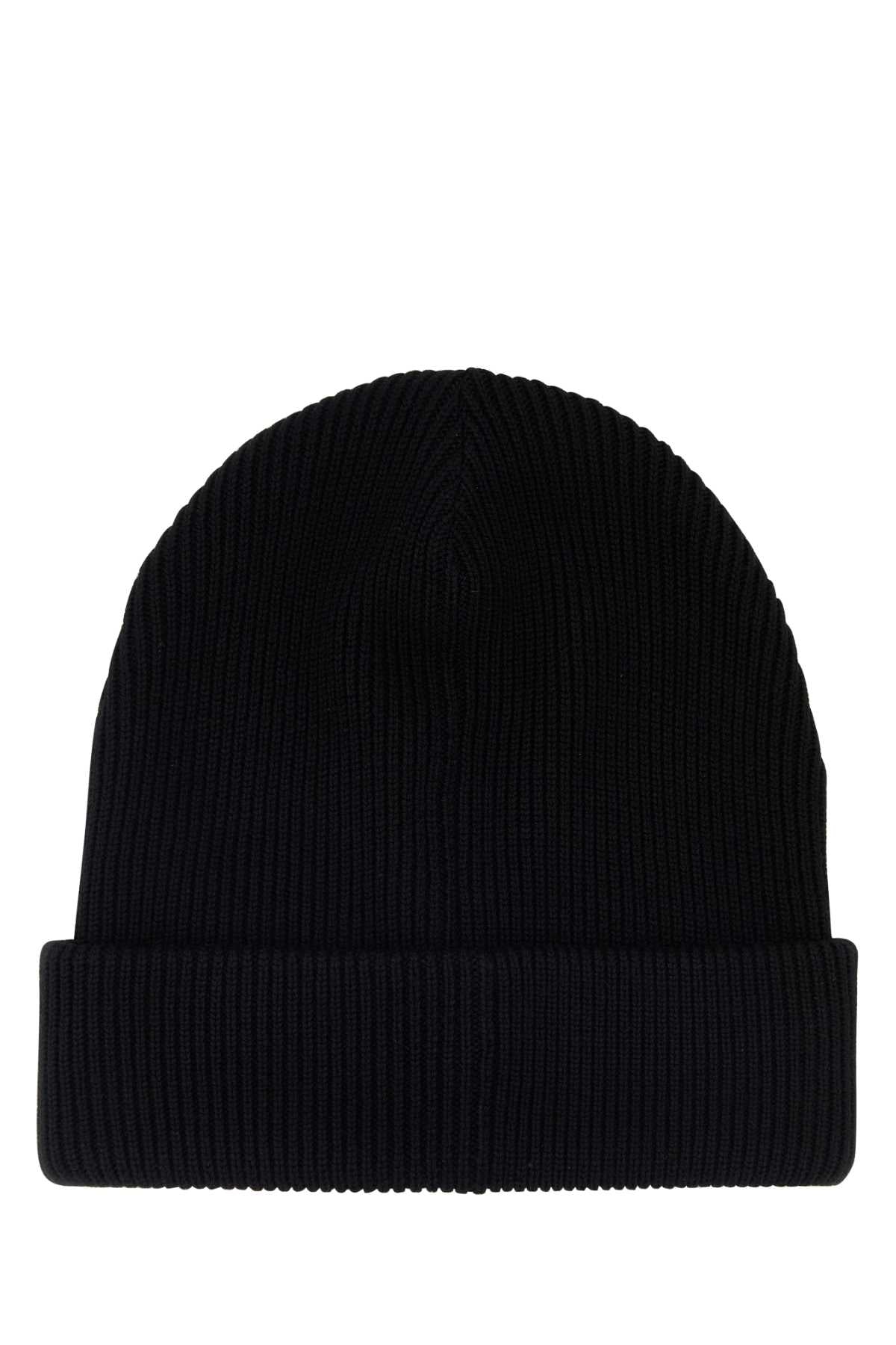 Black Wool Fabric Cuffie