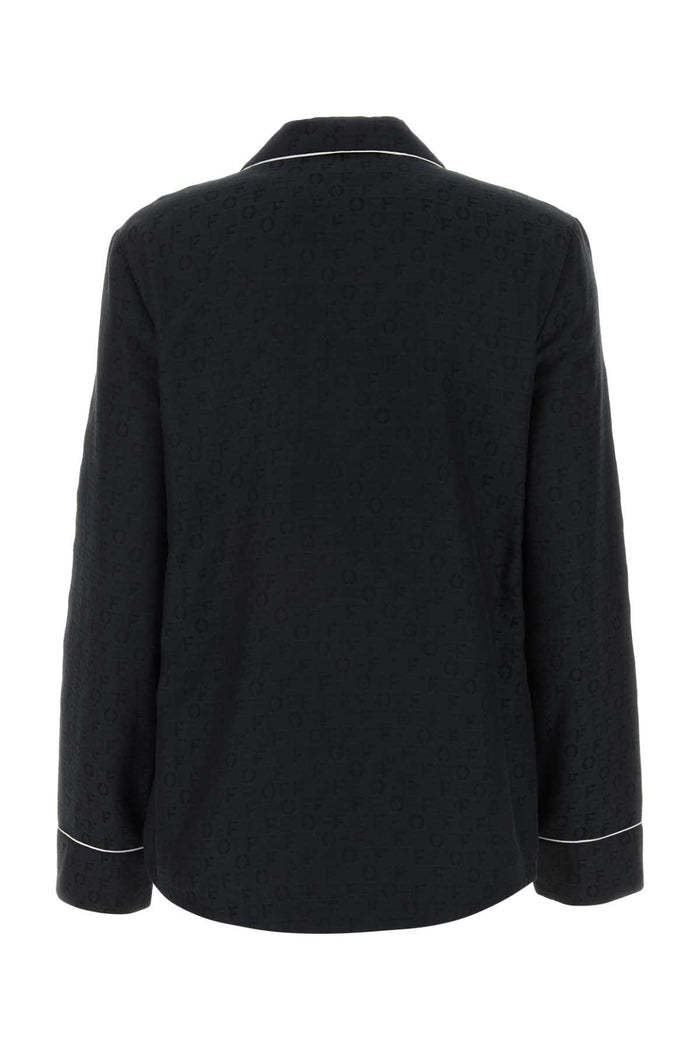 Owge016f23fab002 1010 Blackblack Exterior: Silk Cotton Camicie
