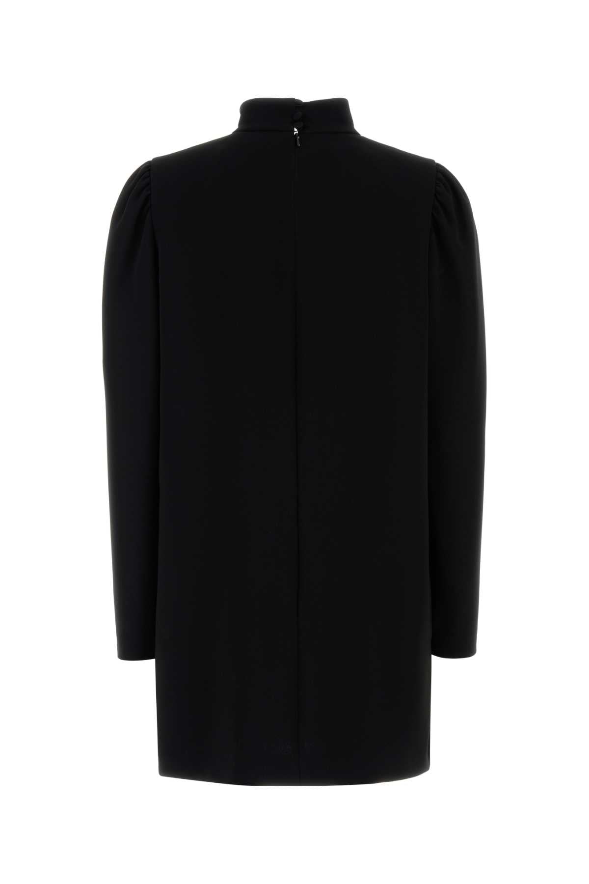 Black Crepe Embassy Dress Nero Exterior: Acetate Polyester Abiti