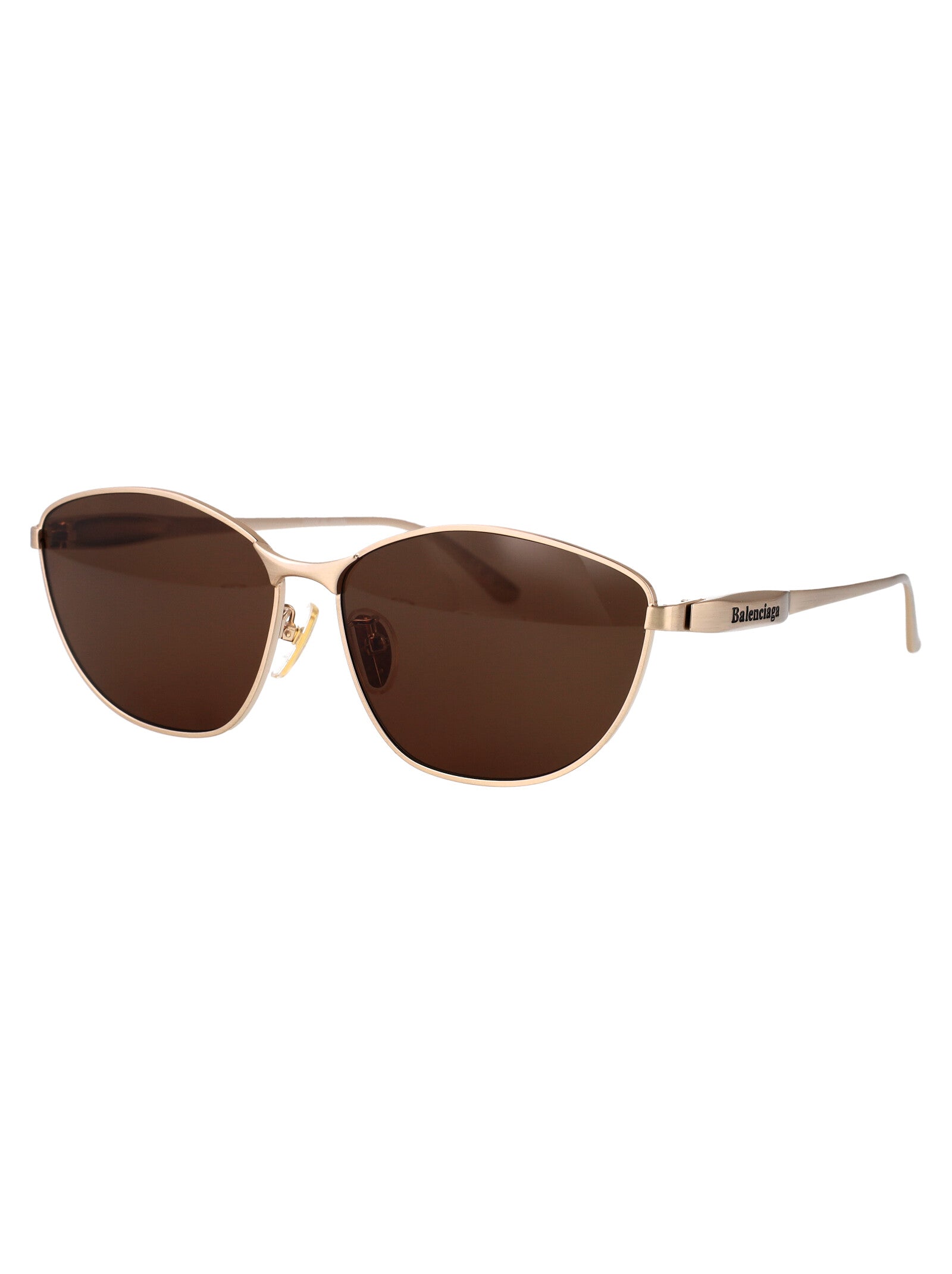 Bb0358sk 003 Gold-gold-brown Metal Sunglasses
