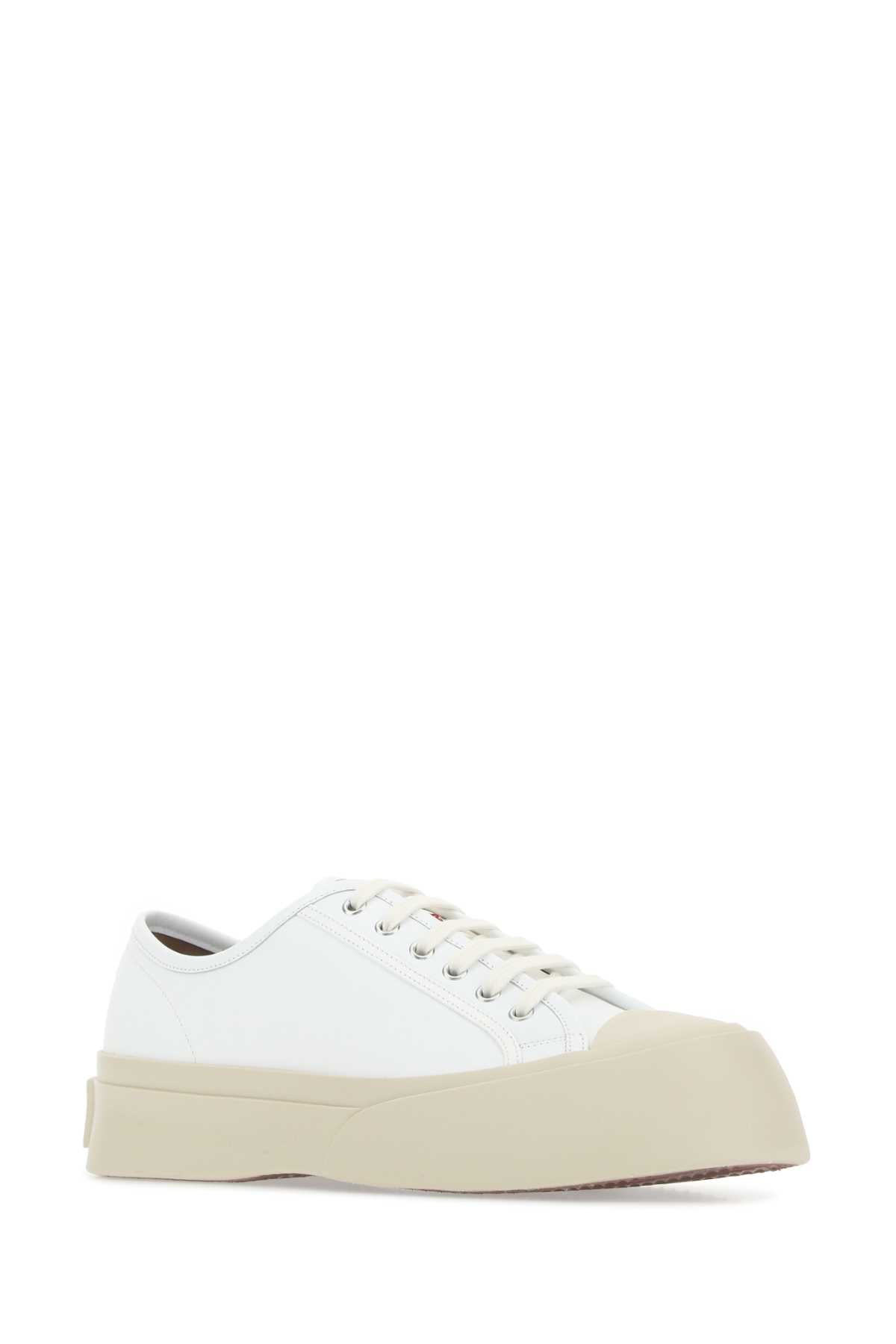 White Leather Pablo Sneakers 00w01