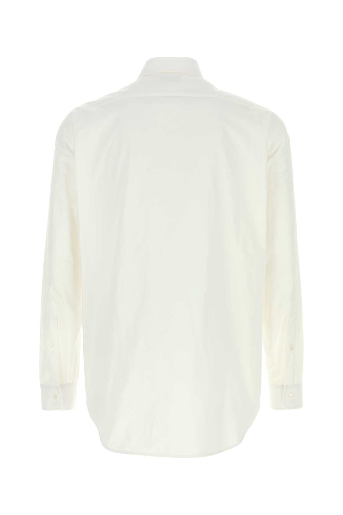 White Poplin Shirt Exterior: Cotton Camicie