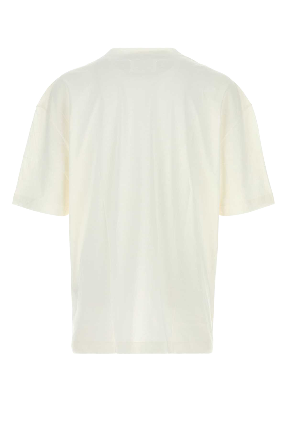 White Cotton T-Shirt Offwhite Exterior