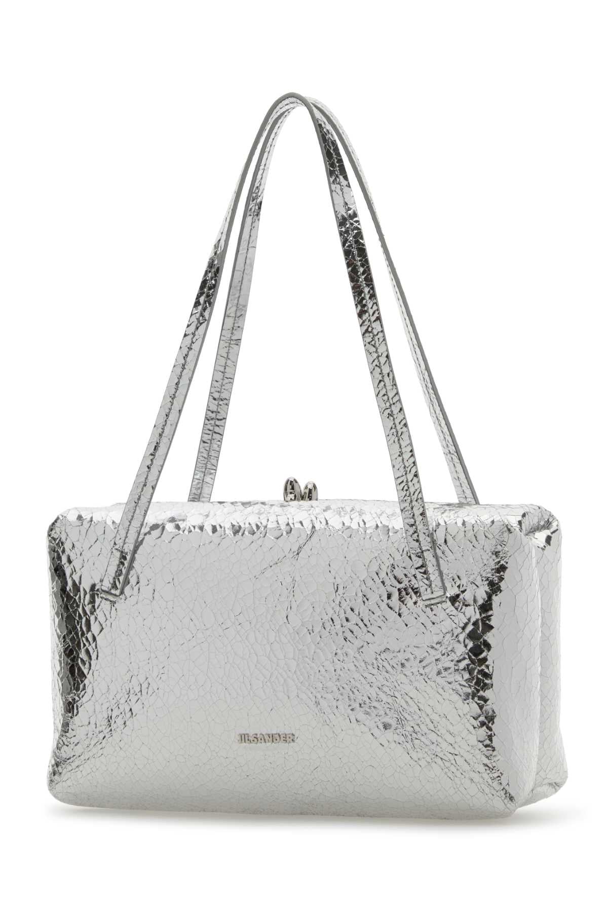 Silver Nappa Leather Goji Pillow Shoulder Bag Atlanticdeep Borse A Mano
