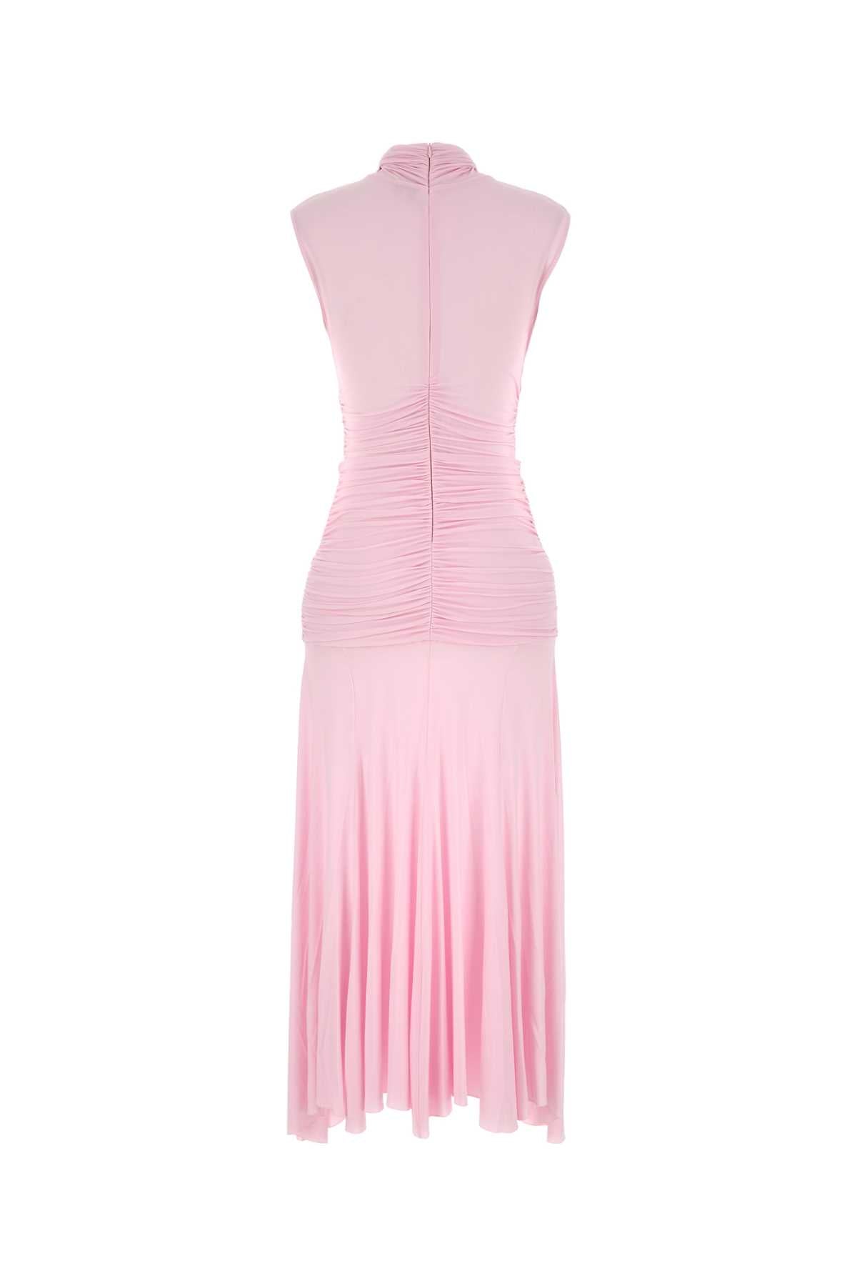 Pink Stretch Cupro Dress Abiti