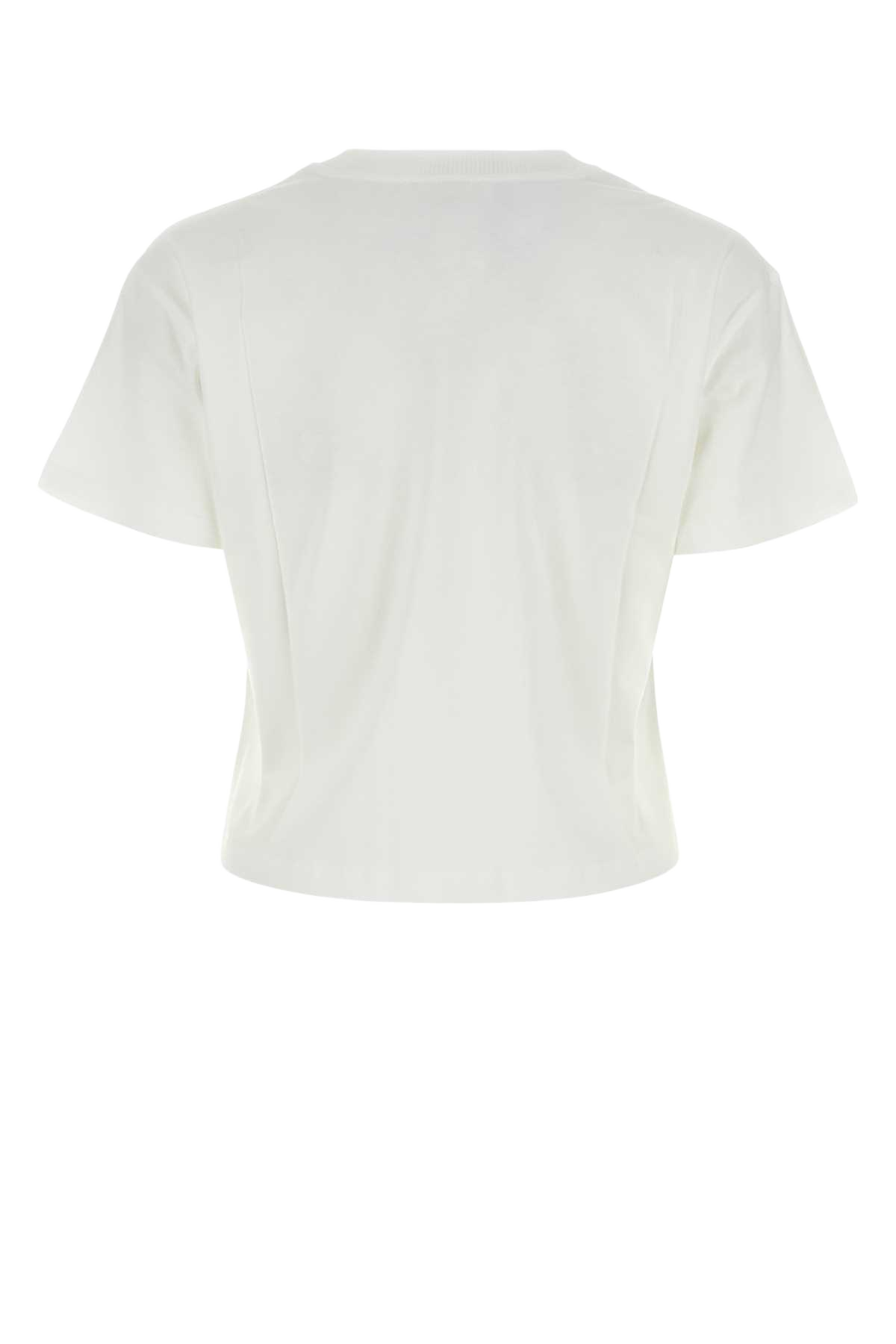 White Cotton T-Shirt Blancnoir Coton Biologique