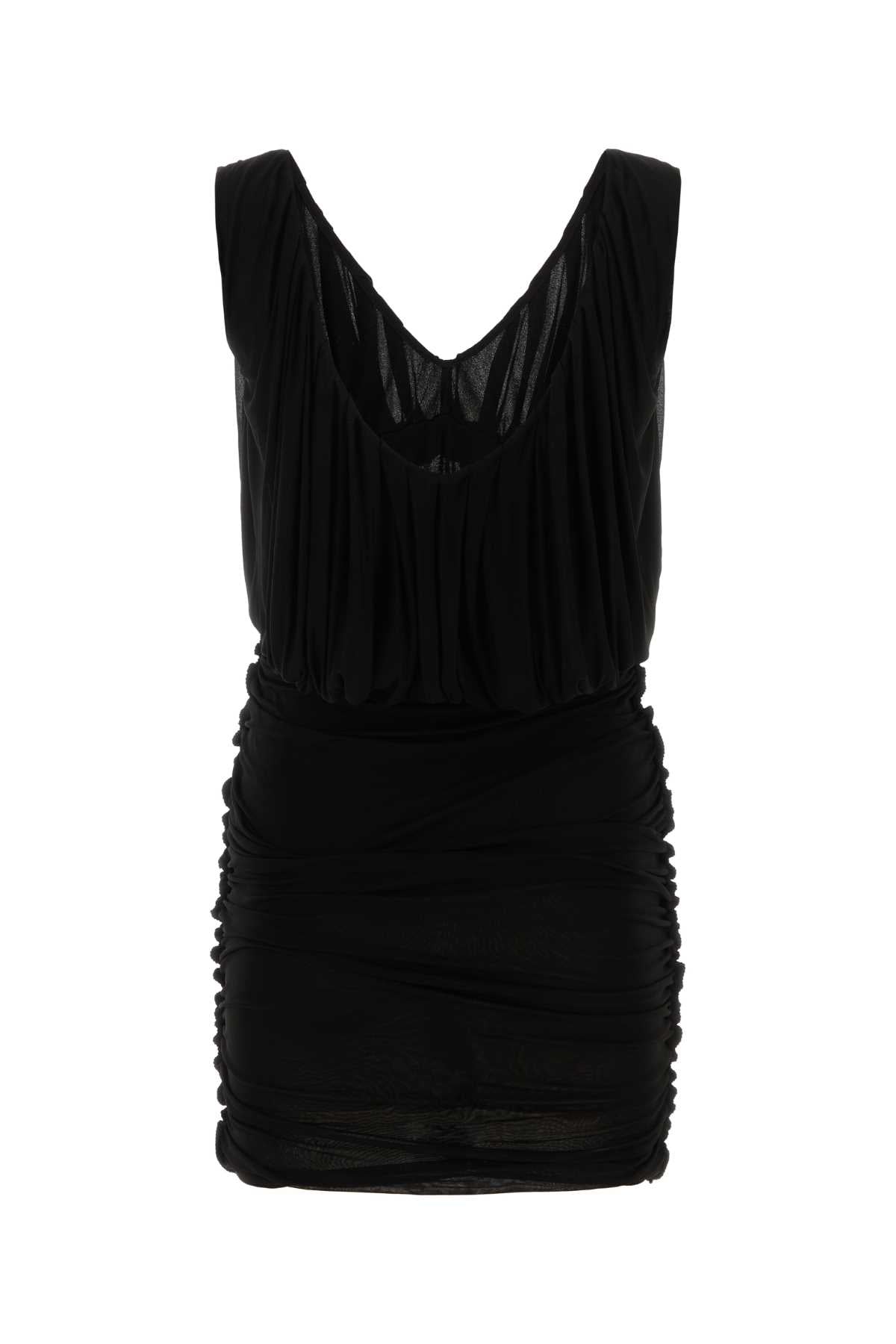 Black Cupro Mini Dress 1000 Exterior: Lining: Abiti