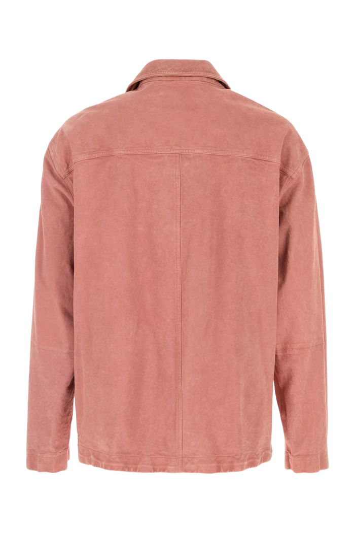 Pink Suede Shirt Chalkmauve Exterior: Ovine Leather Camicie