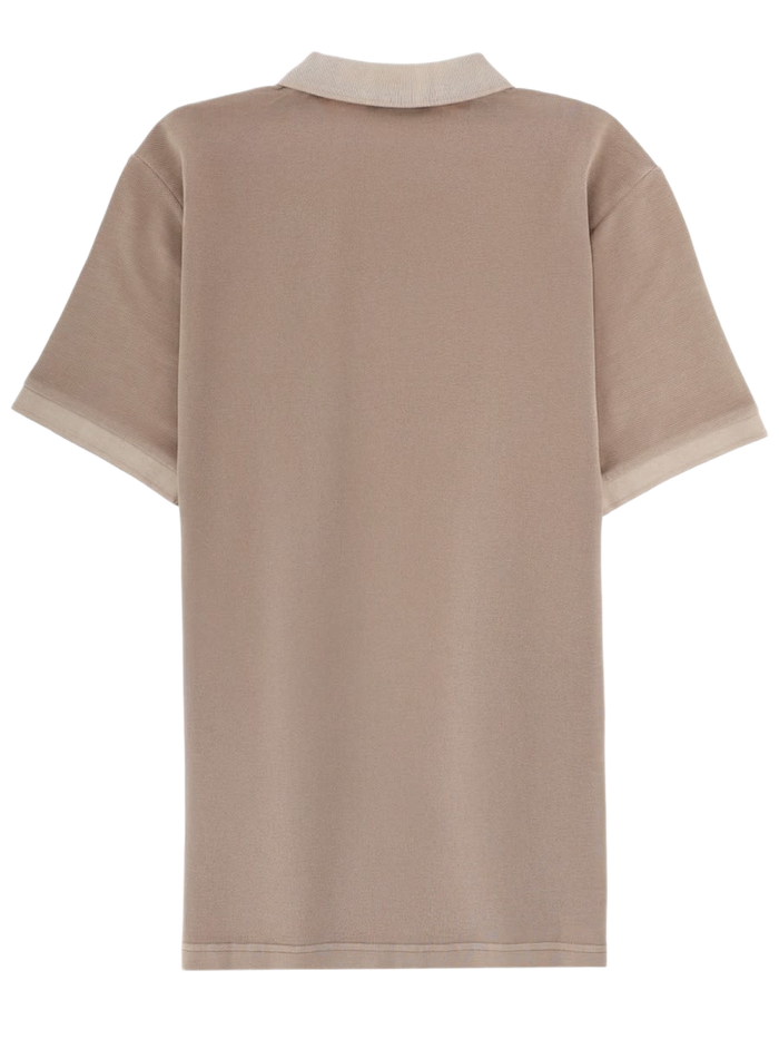 Polo With Logo Dove Cotton Shirts