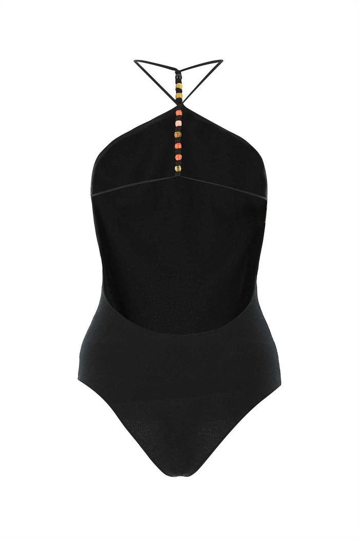 Black Stretch Cashmere Blend Bodysuit 1000 Maglie